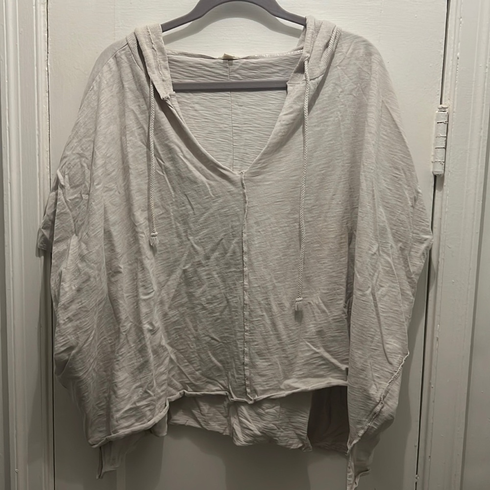 DYLAN oatmeal short sleeve pullover